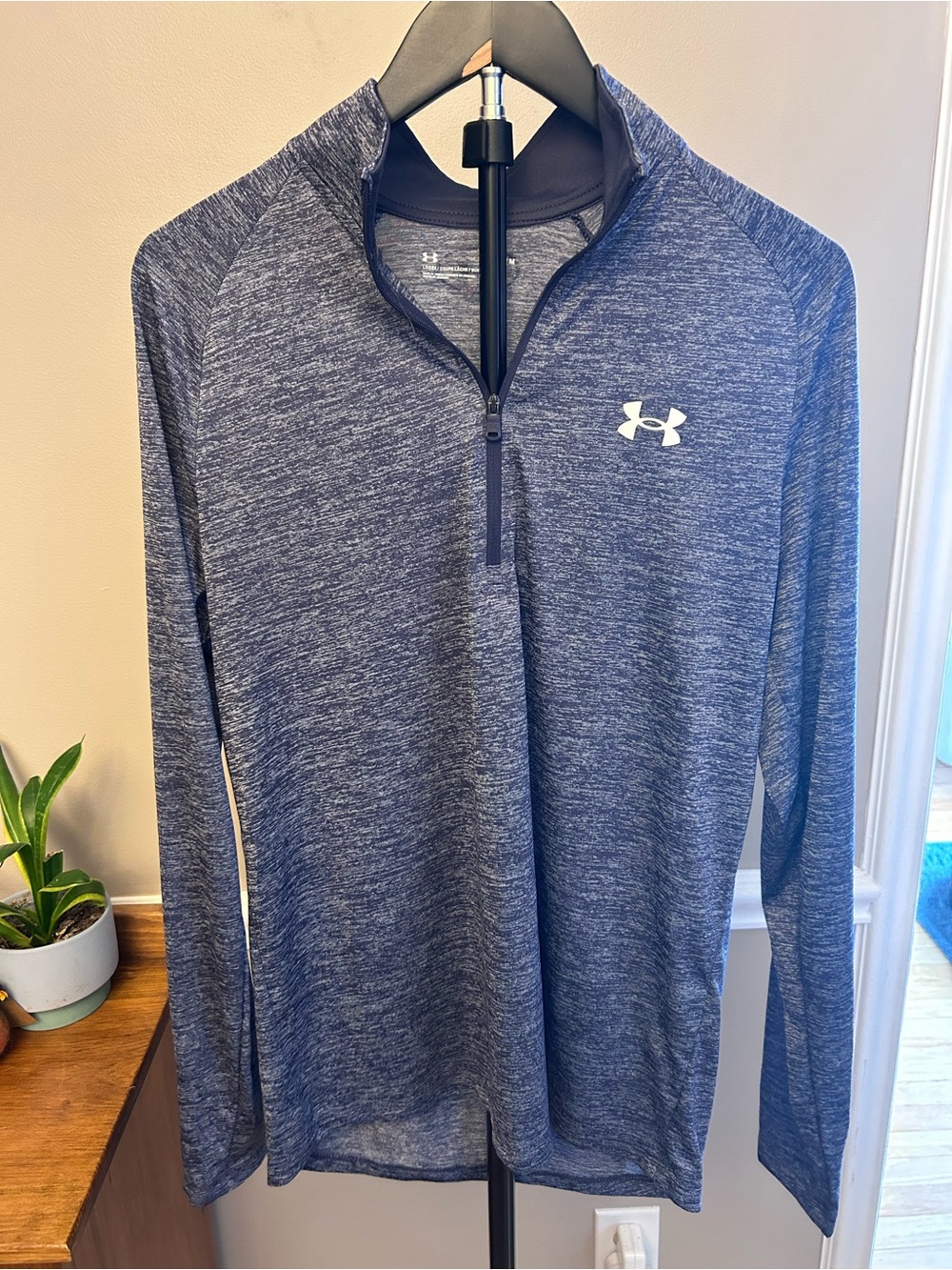 Under Armour Blue Heather 1/4 Zip Pullover